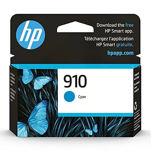 HP 910 Cyan Ink Cartridge | 315 Pages Yield | Works with HP OfficeJet 8010, 8015, 8020, 8030 Series thumbnail 1