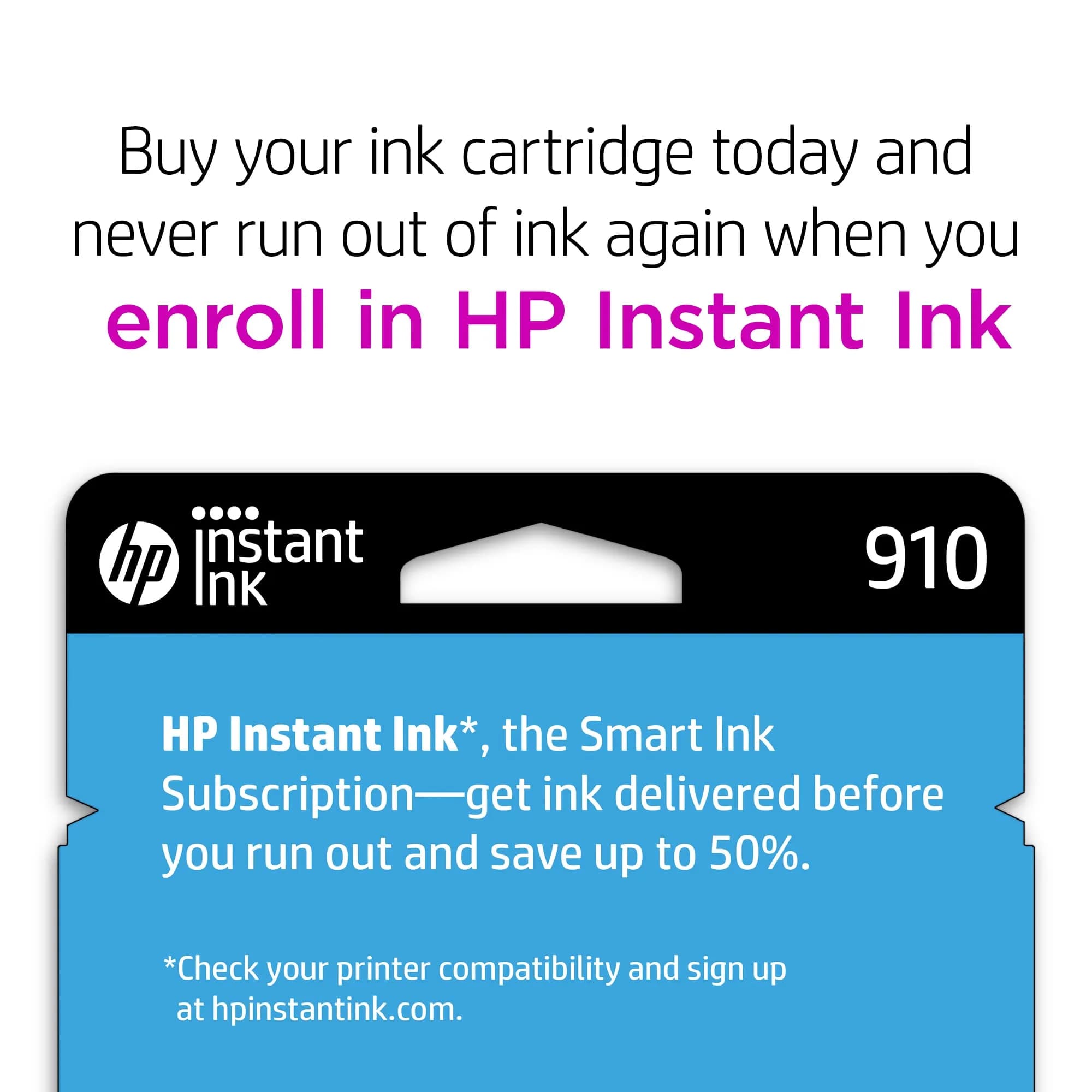 HP 910 Cyan Ink Cartridge | 315 Pages Yield | Works with HP OfficeJet 8010, 8015, 8020, 8030 Series - view 3