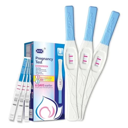 DAVID Home Pregnancy Test Kit, 6 Tests (3 Pens + 3 Crystal Sticks) | Early Detection & High Sensitivity thumbnail 7