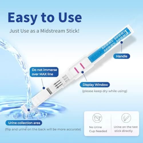 DAVID Home Pregnancy Test Kit, 6 Tests (3 Pens + 3 Crystal Sticks) | Early Detection & High Sensitivity thumbnail 3
