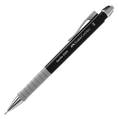 Faber-Castell Apollo 0.5mm Mechanical Pencil - Black | Smooth Writing for Students & Professionals thumbnail 3