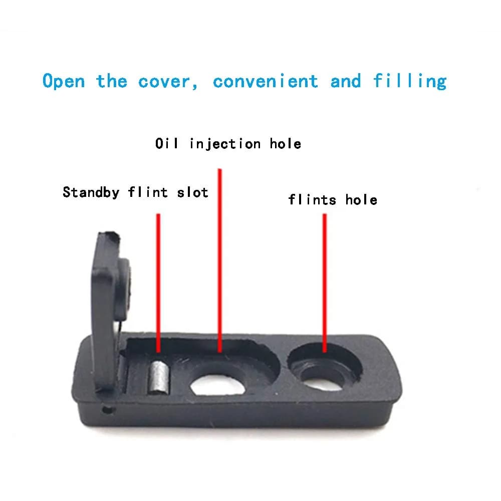 YITIXI Black 5-Piece Lighter Evaporation Gasket Set | Reduces Fluid Loss - view 3