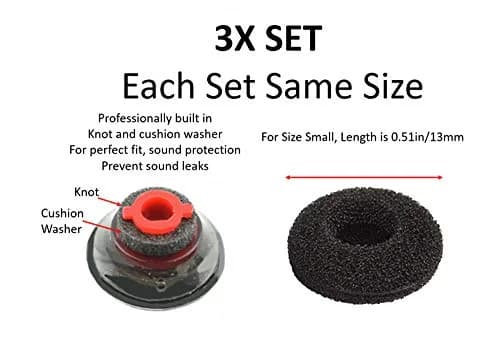 WirelessFinest 3X Comfort Eartips Small for Plantronics Voyager 5200 5220 5210 Headsets | All-Day Comfort Replacement thumbnail 7