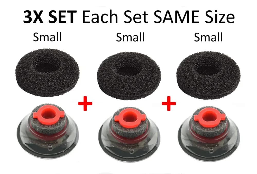 WirelessFinest 3X Comfort Eartips Small for Plantronics Voyager 5200 5220 5210 Headsets | All-Day Comfort Replacement - view 8