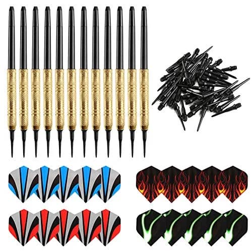 Accmor Soft Tip Darts Set 14g | Ideal for Electronic & Plastic Dartboards, 12 Pcs with 36 Extra Tips, Suitable for All Skill Levels thumbnail 4
