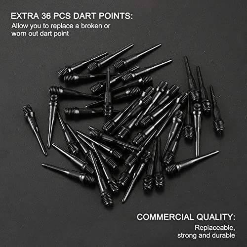 Accmor Soft Tip Darts Set 14g | Ideal for Electronic & Plastic Dartboards, 12 Pcs with 36 Extra Tips, Suitable for All Skill Levels thumbnail 5
