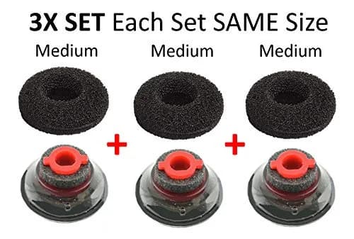 WirelessFinest 3X Comfort Eartips for Plantronics Voyager 5200 5220 5210 Medium (1 Pair) | All-Day Comfort Replacement Earbuds thumbnail 8