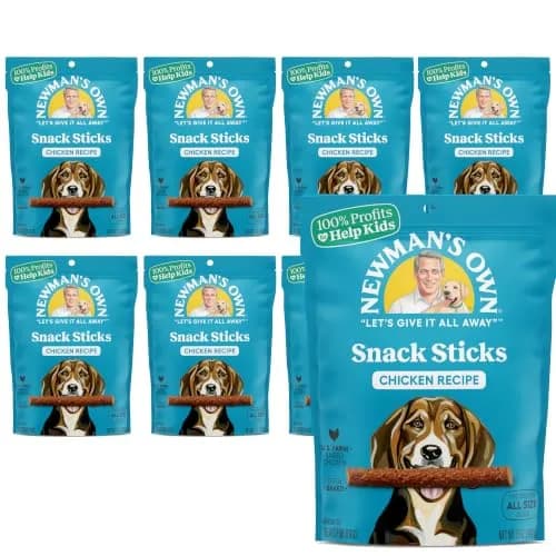 Newman's Own Snack Sticks - Dog Treats with US Farm-Raised Chicken 1 Count (Pack of 8) | Healthy Training & Reward thumbnail 1