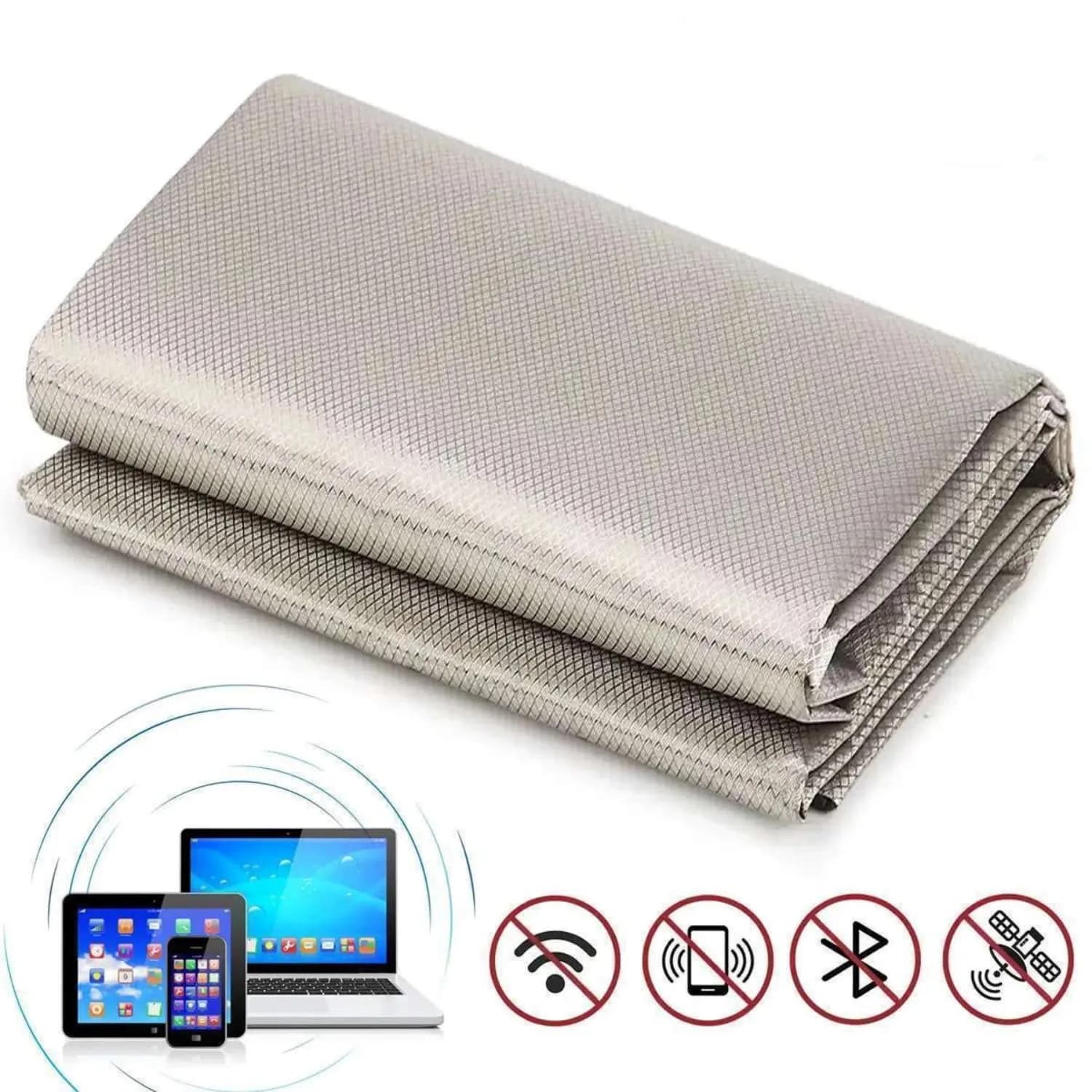 Amradield Faraday Copper Fabric EMI RFID Shielding 200cm x 108cm (78"x43") | Blocks WiFi, RF, Microwave Signals - view 5