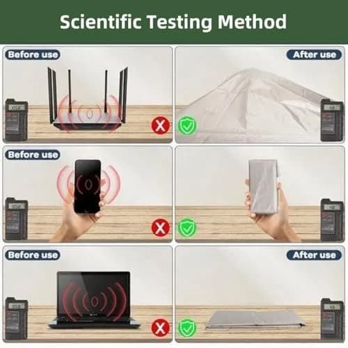 Amradield Faraday Copper Fabric EMI RFID Shielding 200cm x 108cm (78"x43") | Blocks WiFi, RF, Microwave Signals thumbnail 2