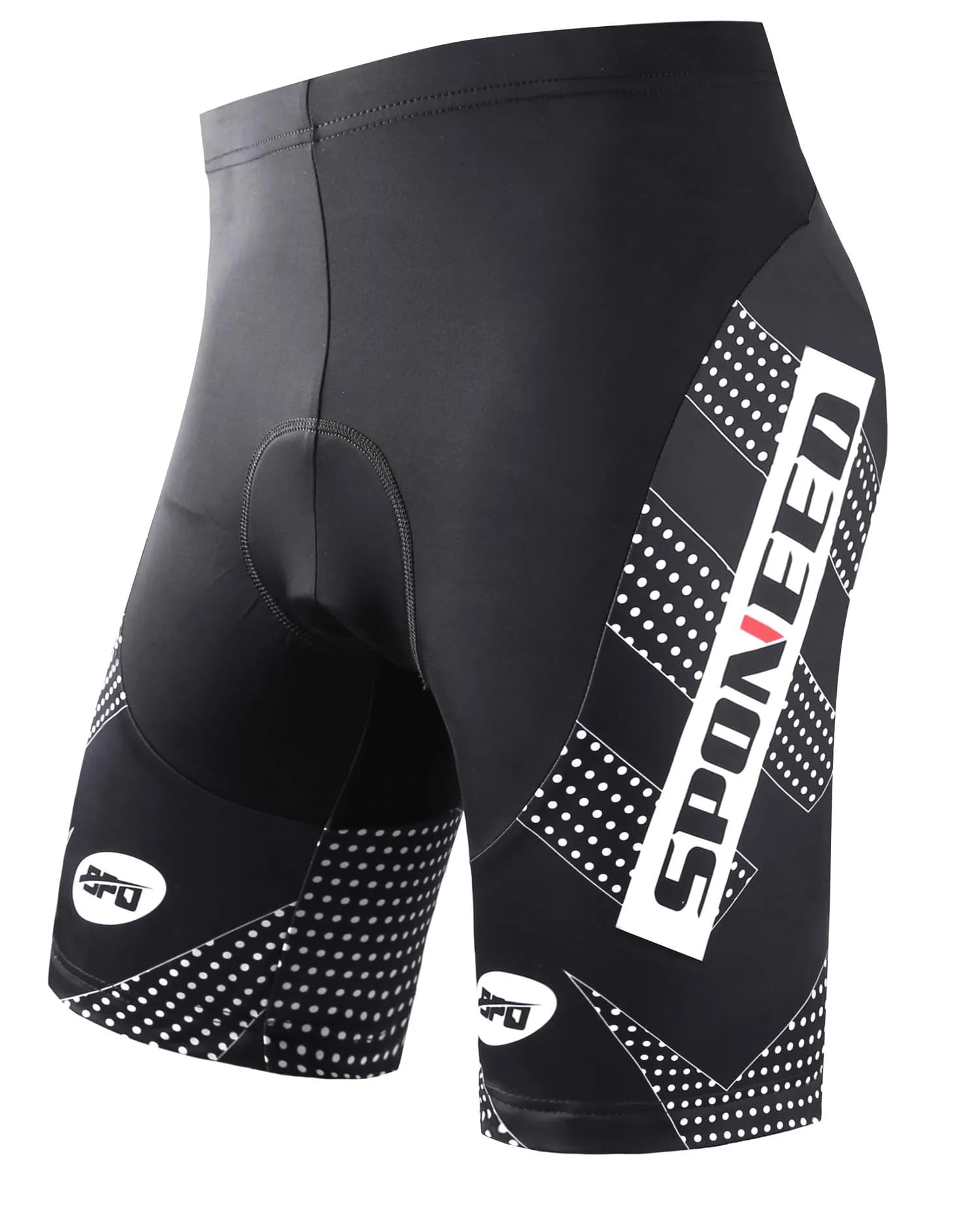 sponeed Cycling Shorts XL Black White | Breathable Padded Men’s Bike Bottoms