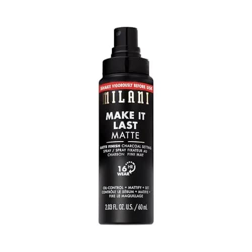 Milani Make It Last Charcoal Matte Setting Spray 60ml (2 Fl Oz) | Oil Absorbing, Pore Minimizing, Up to 16Hr Wear - main product image