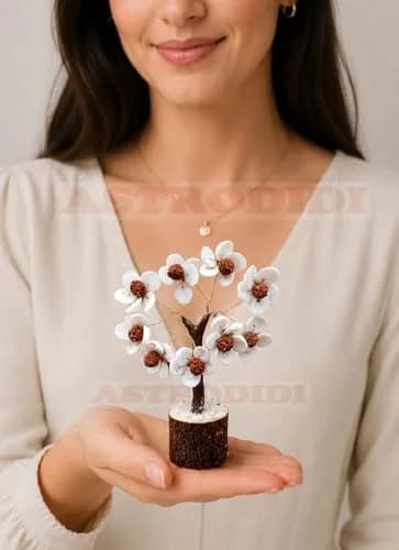 ASTRODIDI Rudraksha Gomti Chakra Tree with 45 Gomti Chakras & 9 Rudraksha Beads | Home & Office Decor thumbnail 2