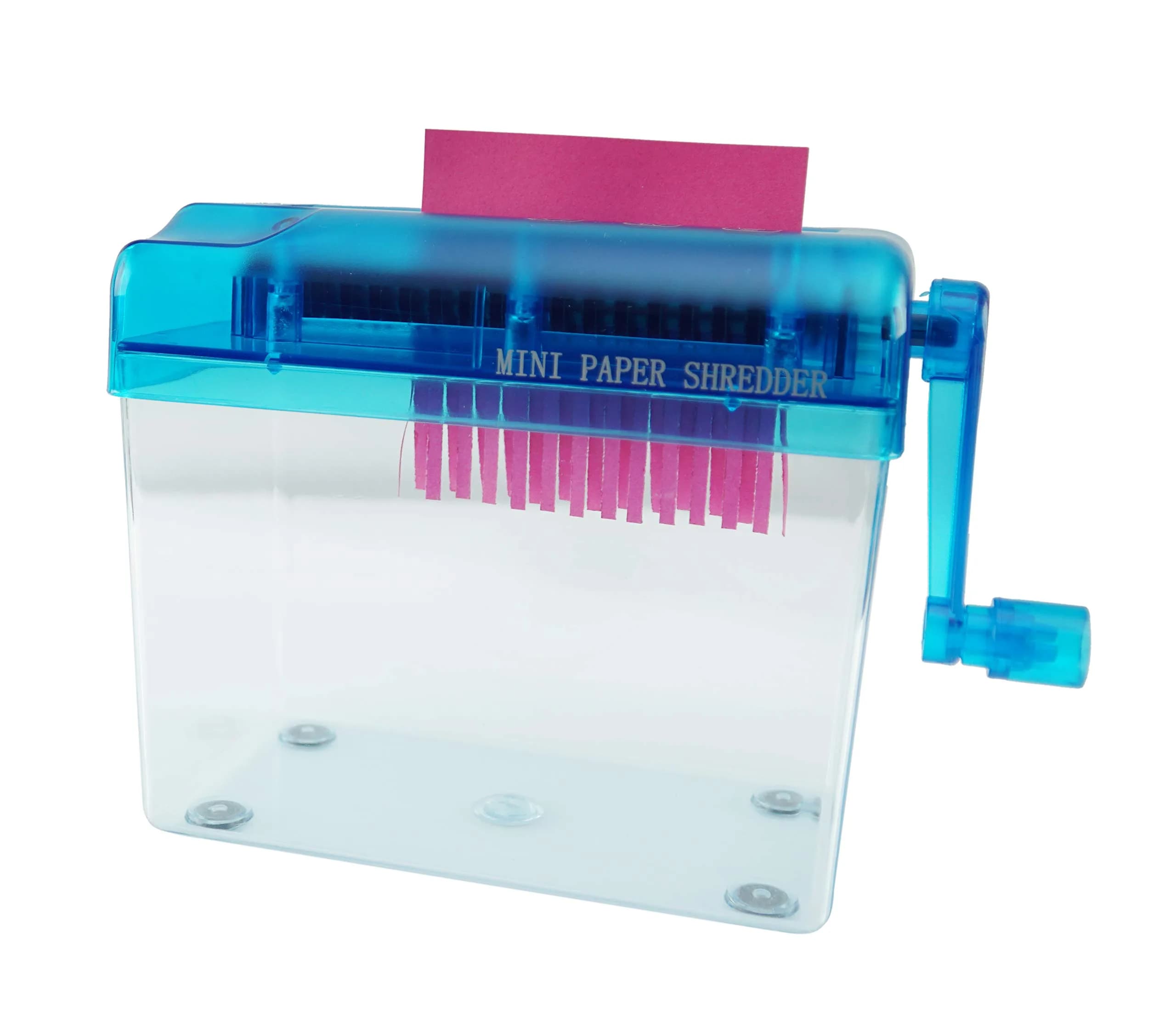 Home-X Hand Crank Paper Document Shredder | Portable Manual Office & Classroom Supplies - main product image