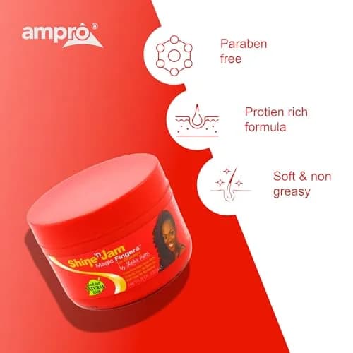 AmPro Shine-n-Jam Magic Fingers Gel for Braids 237ml (8 fl oz) | Firm Hold Styling Agent thumbnail 6