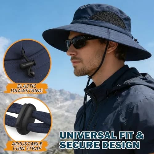 EINSKEY Wide Brim Sun Hat, UPF 50+ UV Protection Waterproof Packable Bucket Hat for Men & Women thumbnail 4