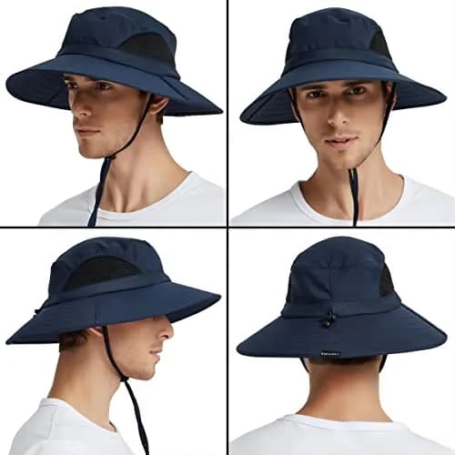 EINSKEY Wide Brim Sun Hat, UPF 50+ UV Protection Waterproof Packable Bucket Hat for Men & Women thumbnail 7