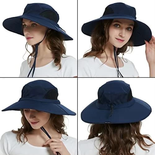 EINSKEY Wide Brim Sun Hat, UPF 50+ UV Protection Waterproof Packable Bucket Hat for Men & Women thumbnail 8