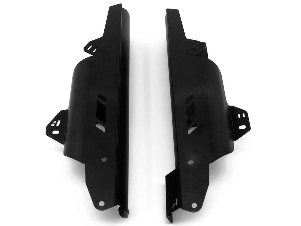 AltRider Fork Leg Guards Compatible with Honda CRF1000L & CRF1100L Africa Twin/Adventure Sports - Powder Coated Aluminum - Black — Black