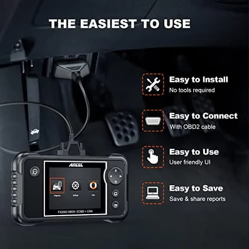 ANCEL FX2000-US OBD2 Scanner, 4-System Car Diagnostic Tool with Live Data | Deep Vehicle Diagnostics for DIY Drivers thumbnail 8