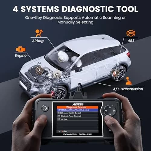 ANCEL FX2000-US OBD2 Scanner, 4-System Car Diagnostic Tool with Live Data | Deep Vehicle Diagnostics for DIY Drivers thumbnail 2
