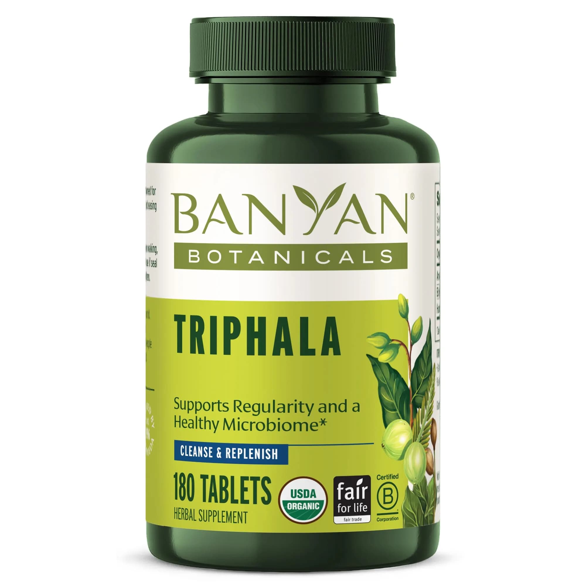 Banyan Botanicals Triphala Tablets 180 Count | Gentle Detox & Digestive Support in India