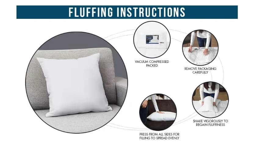 Utopia Bedding 16x16 Pillow Inserts, White | Extra Fluffy Support for Couch & Bed thumbnail 9