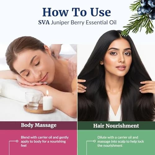 SVA ORGANICS Juniper Berry Essential Oil 118ml (4 Fl Oz) | Natural Woody Aroma for Aromatherapy & DIY thumbnail 5