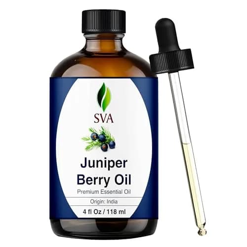 SVA ORGANICS Juniper Berry Essential Oil 118ml (4 Fl Oz) | Natural Woody Aroma for Aromatherapy & DIY thumbnail 1