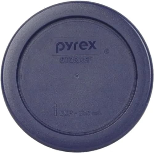 Pyrex 6 Piece Blue Food Storage Lid Set | Made in USA, BPA-Free, Microwave & Dishwasher Safe thumbnail 4