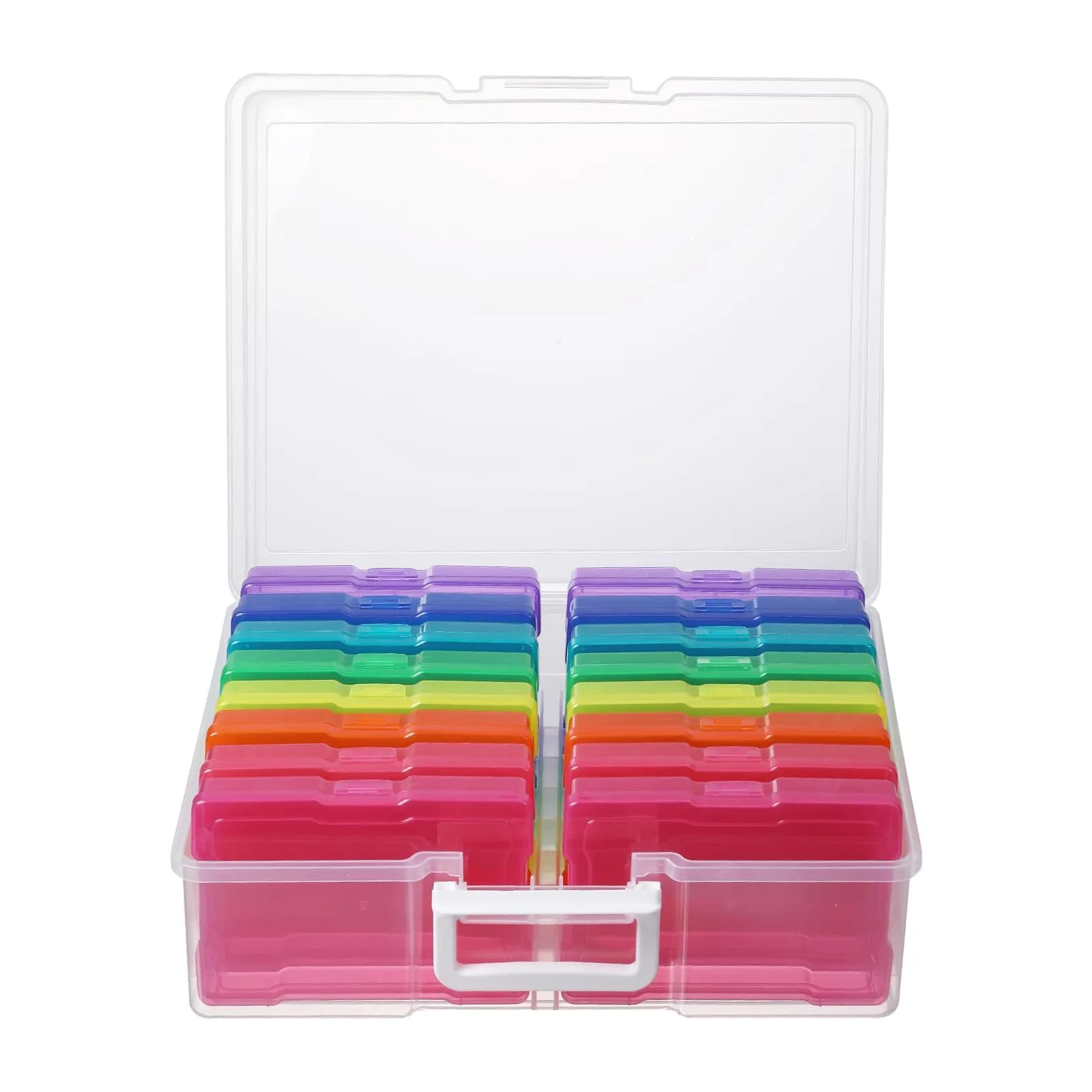 novelinks Photo Storage Box with 16 Inner Cases | Holds 1600 Photos & Crafts | 37.6 x 30.5 x 13 cm (14.8" x 12" x 5.1") - main product image