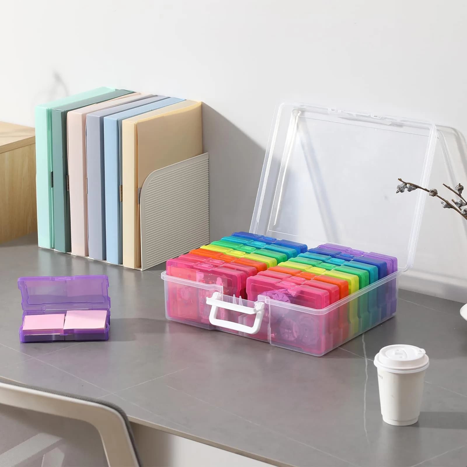 novelinks Photo Storage Box with 16 Inner Cases | Holds 1600 Photos & Crafts | 37.6 x 30.5 x 13 cm (14.8" x 12" x 5.1") - view 7