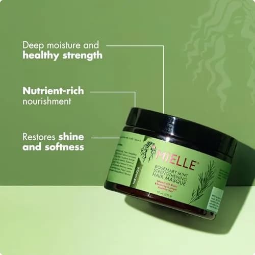 Mielle Organics Rosemary Mint Hair Mask with Biotin, 12 oz | Deep Hydrating & Strengthening for All Hair Types thumbnail 3