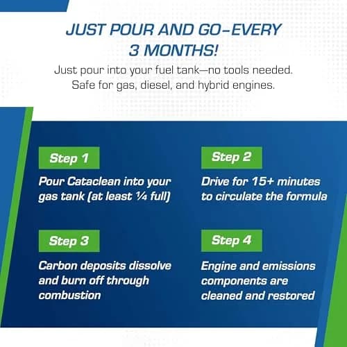 Cataclean Fuel & Exhaust System Cleaner 2 x 16 Fl Oz (32 Fl Oz Total) | Cleans Catalytic Converters & Injectors thumbnail 7