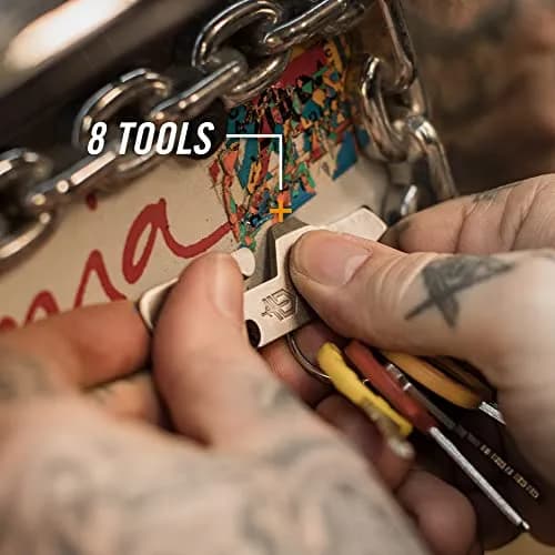Gerber Gear Mullet Keychain Multi-Tool 7.6cm (3 inches) | 9-in-1 EDC Pry Bar, Wire Stripper, Bottle Opener thumbnail 5