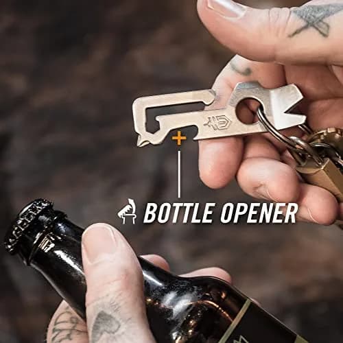 Gerber Gear Mullet Keychain Multi-Tool 7.6cm (3 inches) | 9-in-1 EDC Pry Bar, Wire Stripper, Bottle Opener thumbnail 6