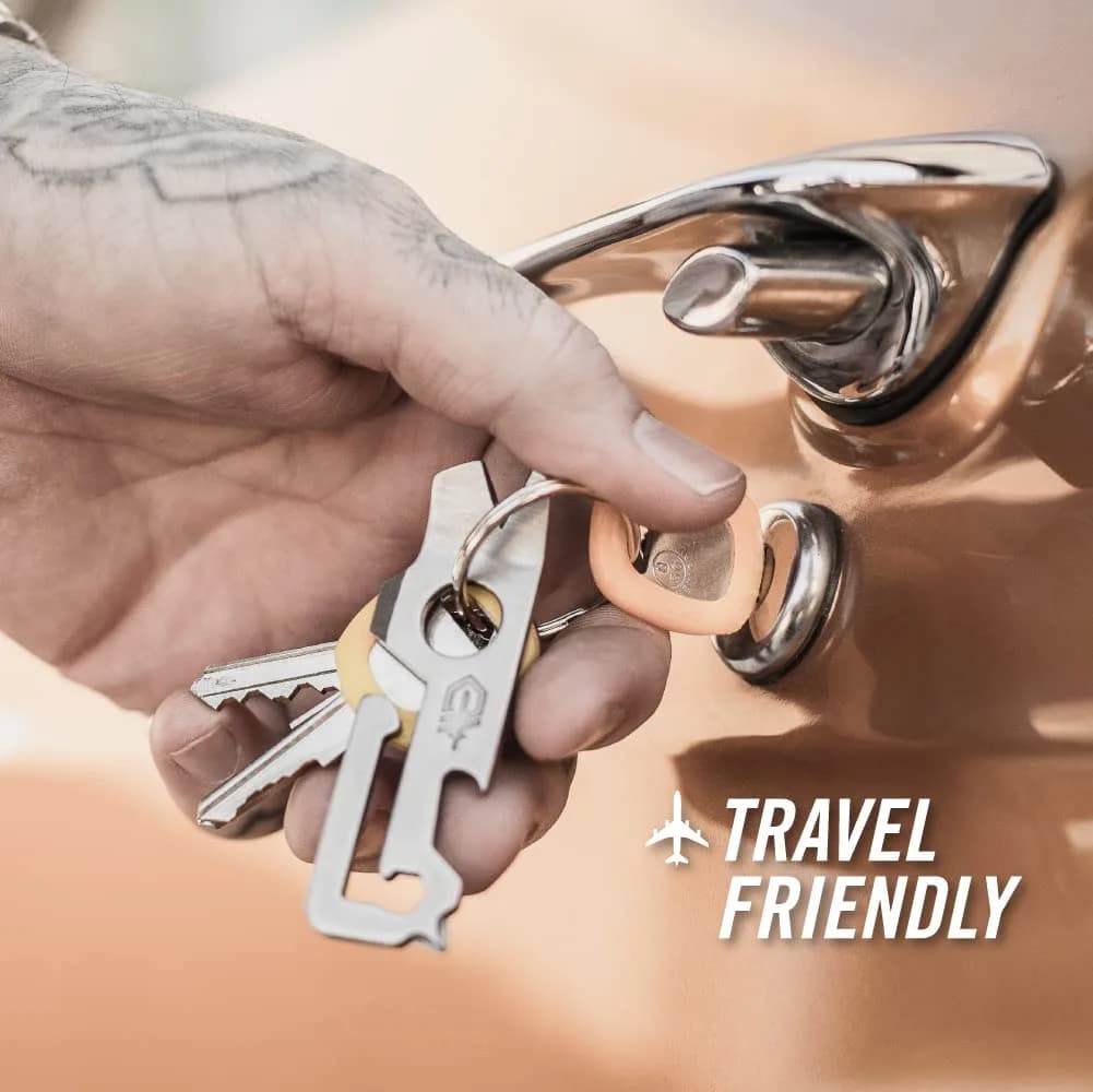 Gerber Gear Mullet Keychain Multi-Tool 7.6cm (3 inches) | 9-in-1 EDC Pry Bar, Wire Stripper, Bottle Opener - view 4