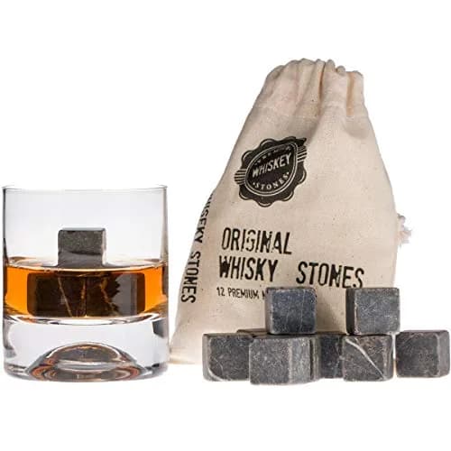 Hediyesepeti Premium Whiskey Stones Gift Set 12 Pcs Marble Reusable Ice Cubes | No Dilution, Original Taste (70-120 chars) thumbnail 1