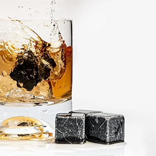 Hediyesepeti Premium Whiskey Stones Gift Set 12 Pcs Marble Reusable Ice Cubes | No Dilution, Original Taste (70-120 chars) thumbnail 5