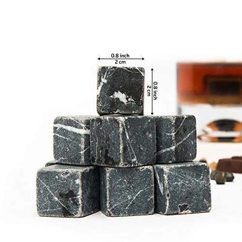 Hediyesepeti Premium Whiskey Stones Gift Set 12 Pcs Marble Reusable Ice Cubes | No Dilution, Original Taste (70-120 chars) thumbnail 4