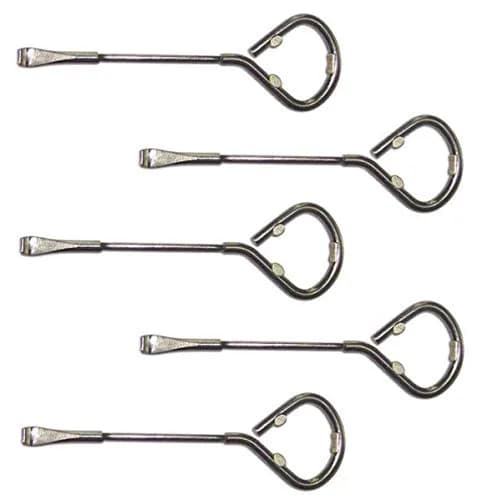 XSWNGXX 5 Pack Multi-Use Can Opener, Bottle Opener, Steel Paint Can Tool | Opens Paint Cans & Bottles Safely thumbnail 1