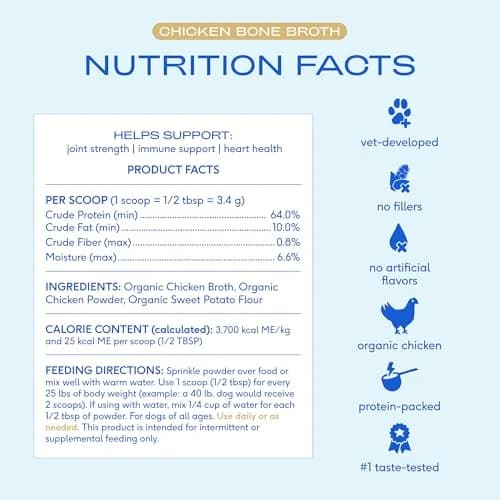 Native Pet Bone Broth for Dogs & Cats - Chicken Powder | Supports Joint & Heart Health (70-120 chars) thumbnail 4