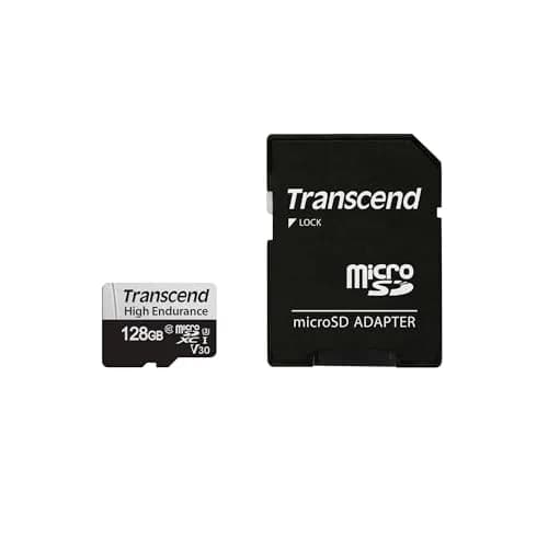 Transcend 128GB High Endurance microSD Card, 100MB/s, U3, C10, V30 | Reliable for Dashcams & Surveillance thumbnail 1