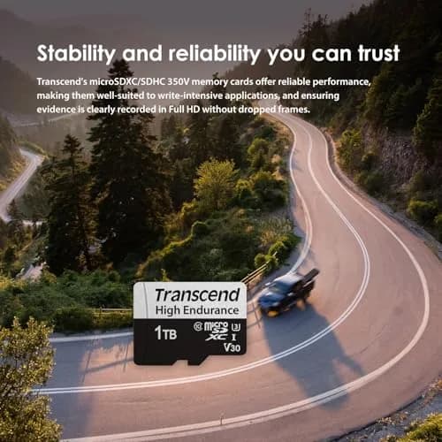 Transcend 128GB High Endurance microSD Card, 100MB/s, U3, C10, V30 | Reliable for Dashcams & Surveillance thumbnail 3