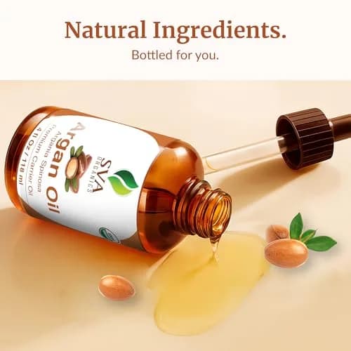 SVA Organics Organic Argan Carrier Oil 118ml (4 Fl Oz) | Cold-Pressed, Pure, Non-Greasy thumbnail 8