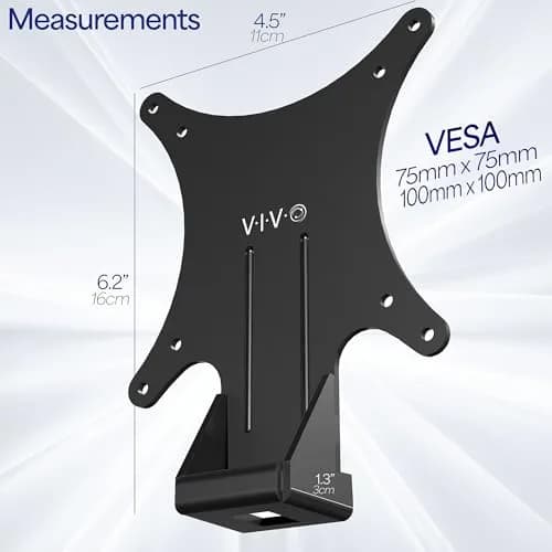 VIVO Steel Quick Attach VESA Adapter Plate Bracket for HP Monitors 75x75mm & 100x100mm | Mount-HP27ER thumbnail 3