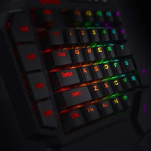 Redragon K585 DITI One-Handed RGB Mechanical Gaming Keypad with Detachable Wrist Rest | 42-Key Layout, Programmable Macros thumbnail 6