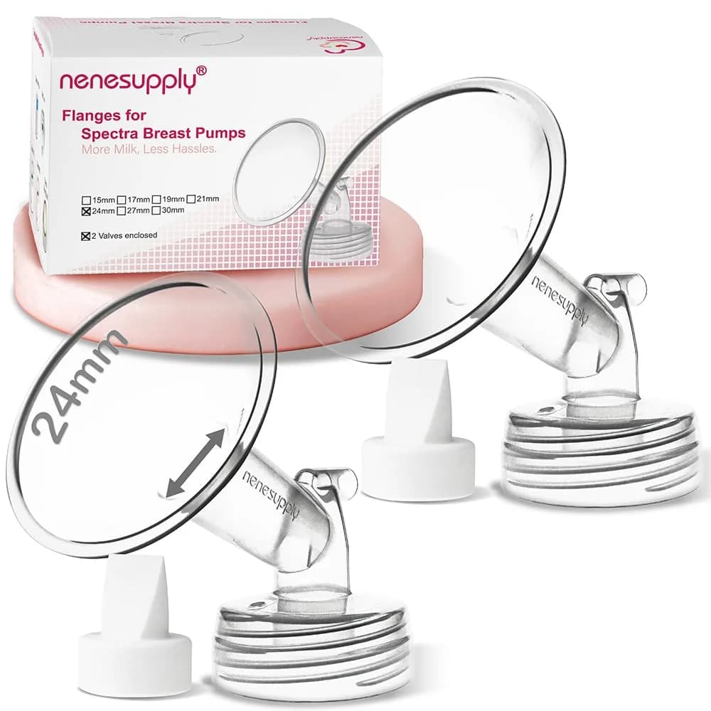 Nenesupply 24mm Flanges & Duckbill Valves for Spectra Pumps | Compatible & Safe (70-120 chars) — Flange 24mm + Valves