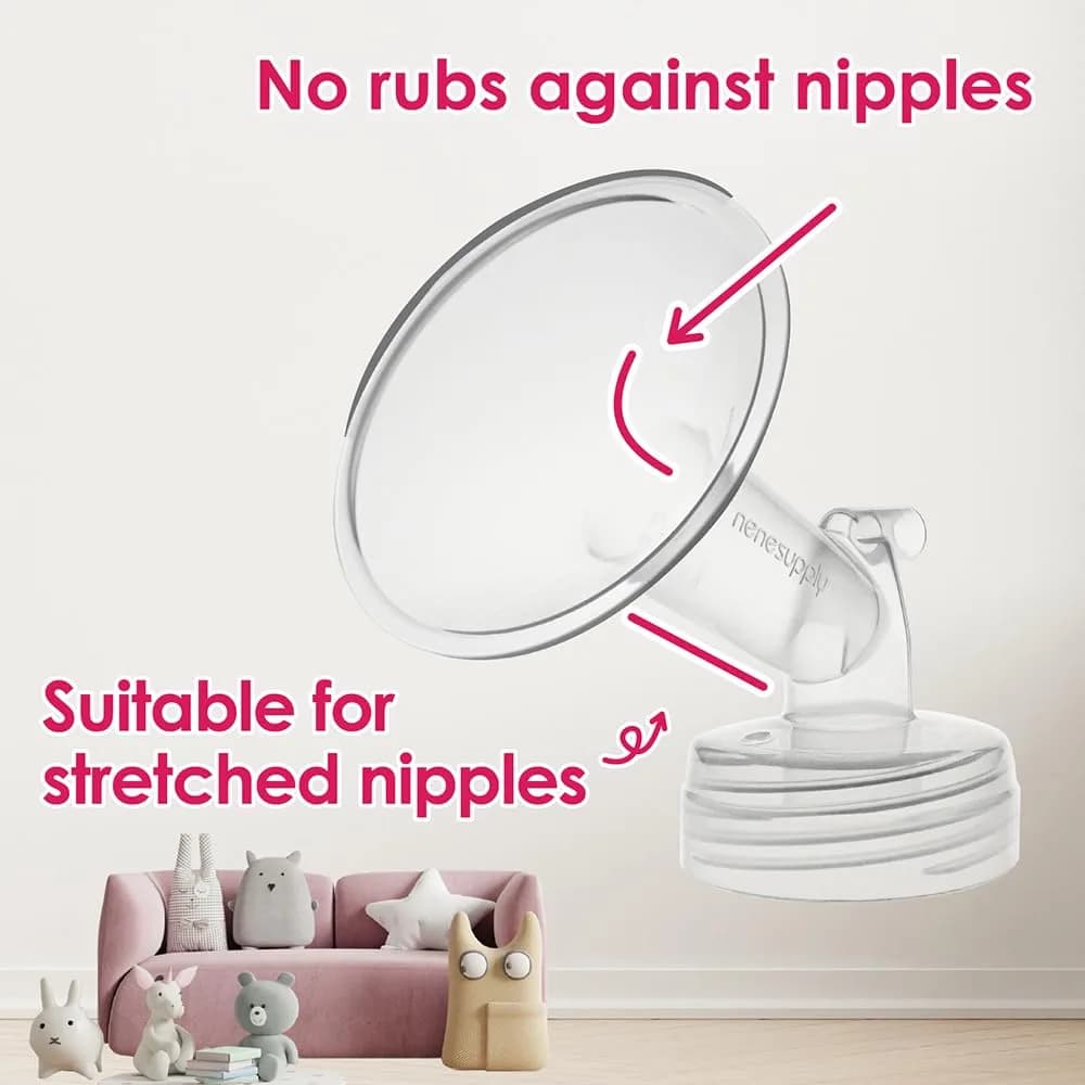Nenesupply 21mm Flanges & Duckbill Valves for Spectra Breastpump | 2 Count (Pack of 1) thumbnail 8