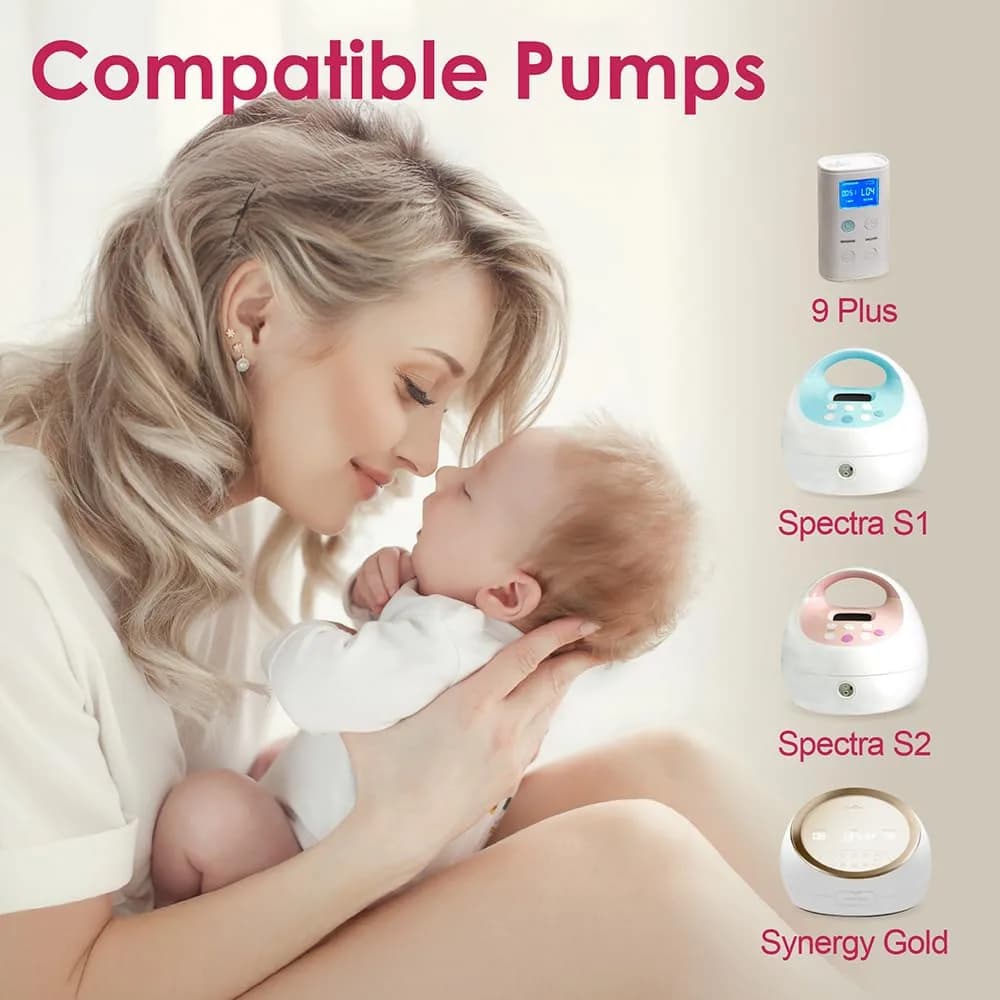 Nenesupply 21mm Flanges & Duckbill Valves for Spectra Breastpump | 2 Count (Pack of 1) thumbnail 9